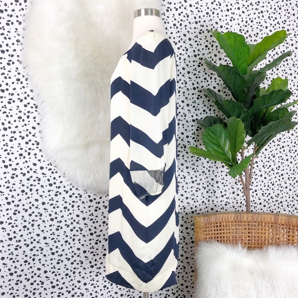 Diane Von Furstenberg | Silk Brygid Chevron Dress - Picture 6 of 7